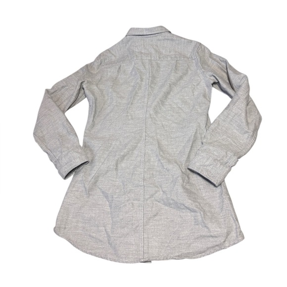 Frank & Eileen Shirley Oversized Button Up Shirt Gray Size Small Long Sleeve Top - Picture 2 of 8